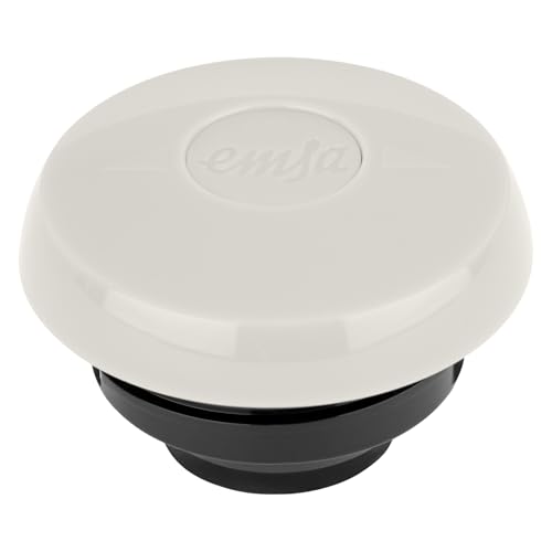 Foto von Emsa Samba Isolierkanne F40104 | 1 Liter | Quick Press Verschluss | 100% dicht | 12h heiß, 24h kalt | Puder Grau