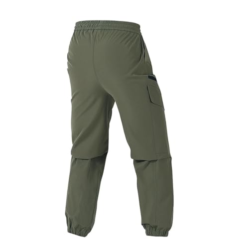 Mens Lightweight Hiking Pants Quick Dry Stretch Joggers Cargo Elastic Waist Sweatpants Water Resistant Multi Pocket 20254