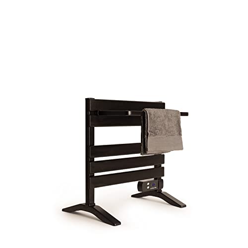 CREATE / Warm Towel Mini/Toallero Eléctrico de Suelo o Pared Negro con Patas y Estante / 58,4x41x55,8cm / Bajo Consumo, secatoallas, silencioso, Ultrafino, 150 W