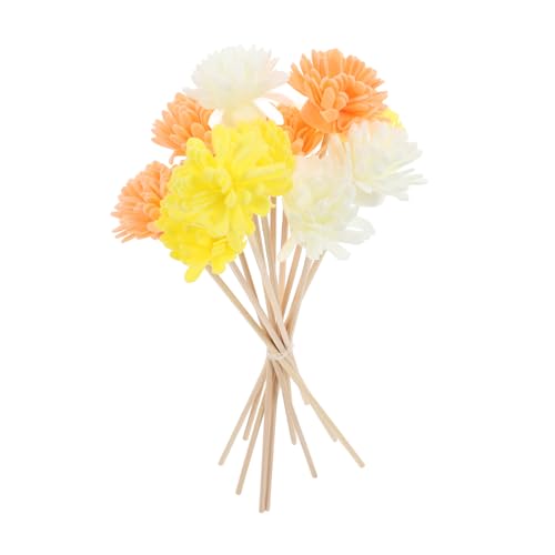 SAFIGLE 12Pcs Flower Diffuser Sticks Realistic Simulation Reed Diffuser Replacement for Essential Oils Elegant Decor for Home Travel Friendly Continuous Release