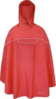 normani Unisex Regenponcho - Wind und Wasserdicht mit Bauchtasche, 3M Reflektoren und seitlichen Eingriffen Rot XXL-3XL – Ansicht 2