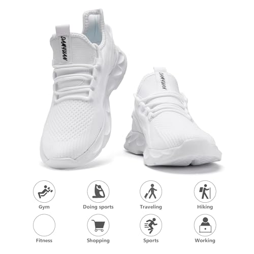 Image of Tvtaop Women's Running Shoes Lightweight Breathable - Non-Slip Athletic Sneakers for Walking, Cross Training & Trail Running | Cushioned Comfort Workout Shoes Size 8