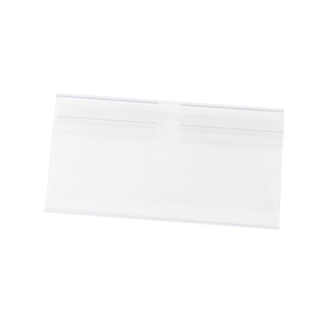 100 Étiquettes de Prix PVC Transparentes pour Supermarché et Magasin