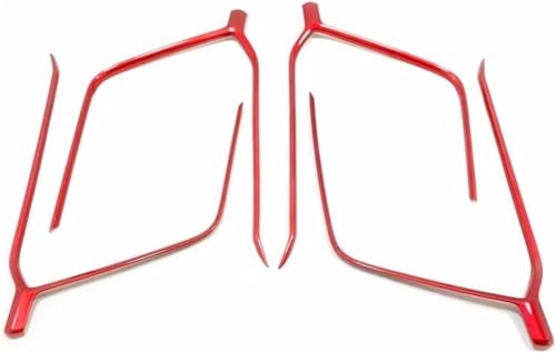 Embellecedores para reposabrazos de puerta de RAV4 2019-2023 con acabado rojo de alta precisión