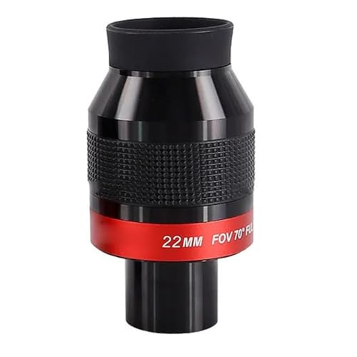 Ocular de campo plano de 70 grados 22mm accesorios para telescopios astronómicos