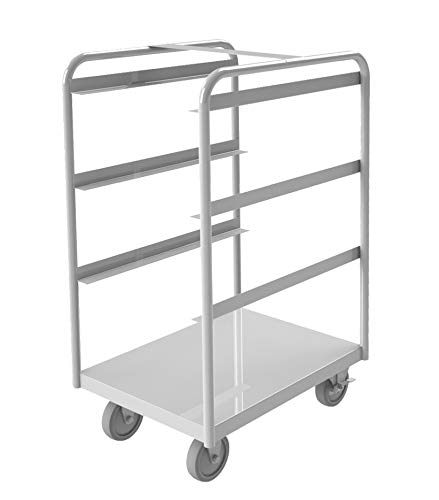 Durham STBR-183042-3-5PU Stainless Steel Tub Rack Cart, 3 bins