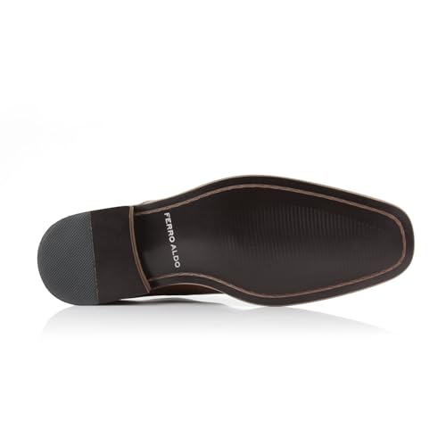 Image of Ferro Aldo Men's Classic Cap Toe Oxford Dress Shoe Collection | Perfect for Formal, Business, and Wedding Attire