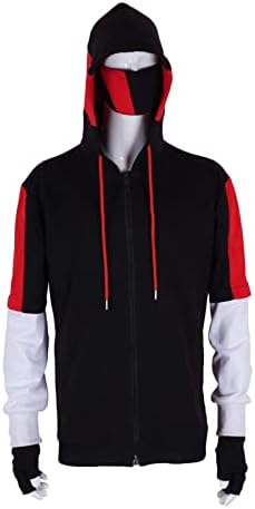 Adult Game Ikonik Skin Cosplay Costume Hoodies Zipper Jacket Face Mask Glove Sets Halloween Costume Cosplay Set (Size : XL)