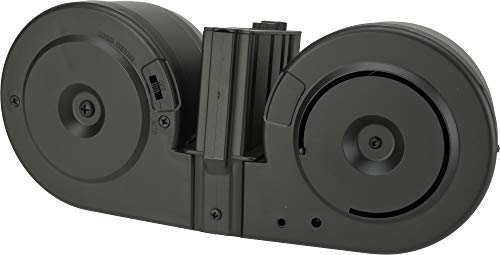 Evike Airsoft - Matrix SR25 Series 2500rds Electric Auto Winding Drum Airsoft Mag