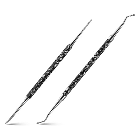 FERYES Ingrown Toenail Tools,Toenail Lifter and Toenail File Set for Ingrown Toenails Treatment - Surgical Grade Stainless Steel Under Nail Cleaner Pedicure Tools - W/Tin Storage Box Cover