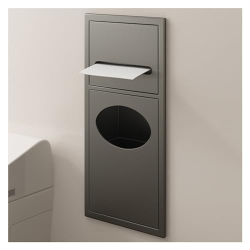 Nizer de douche inox gris avec rangement mural étanche et bac à déchets intégré