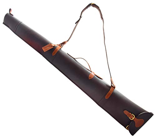 Fourreau en cuir véritable marron Artemis pour le transport de votre fusil de chasse