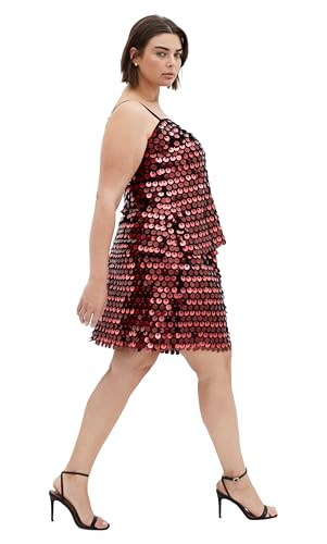 City Chic Women's Plus Size Skirt - Disco Sequin Mini,