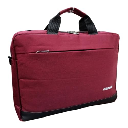 Pasta Bolsa Maleta Executiva para Notebook de Mão e Transversal Documentos Unissex Ideal para o Dia A Dia Trabalho Faculdade (Vermelho)