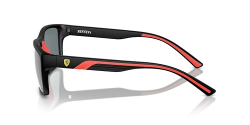 Scuderia Ferrari 0FZ6003U Sunglasses, Black Matte/Grey Mirrored Black, 59 mm3