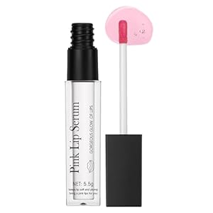 Lip Plumper – Natural Plumping Gloss & Care Serum, Pink Lip Gloss, Tinted Hydrating Balm with Moisturizing Repair, Reduces Fine Lines & Nourishes Lips