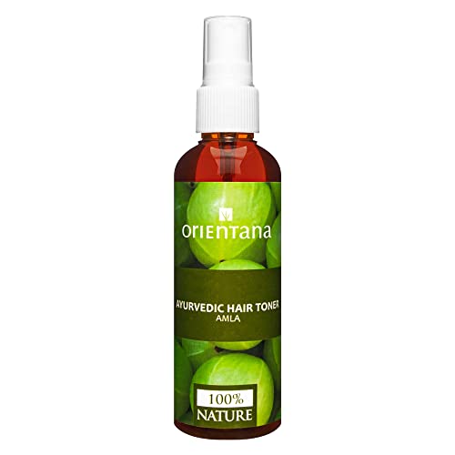 Orientana - Natürliches Haarwasser | Amla & Neem | Haartonikum Für Haarwachstum & Gegen Haarausfall | Vegan & Ohne Öle | Erfrischendes & Pflegendes Bio Haar Tonikum Für Frauen | Sprühflasche - 105 ml