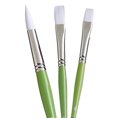 Princeton PAB98021 9800SET-5 Snap Paintbrush Set, Taklon Assorted Sizes