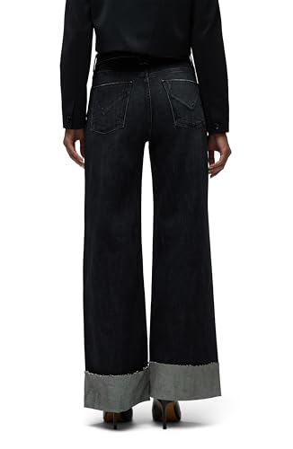 HUDSON Women's Jodie Petite High Rise Loose Fit Wide Leg Jean3