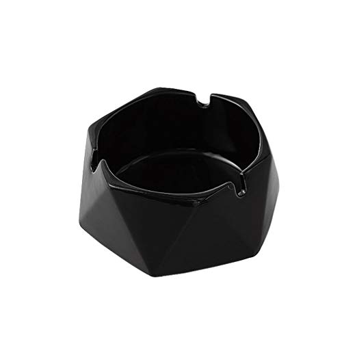 xuejuanshop Cenicero de Regalo Cerámica sin Tapa Cenicero al Aire Libre Coche Inicio Oficina Desktop Decoración Simple Cenicero Polygon Ashtray 4.33 Pulgadas Cenicero casero (Color : B)