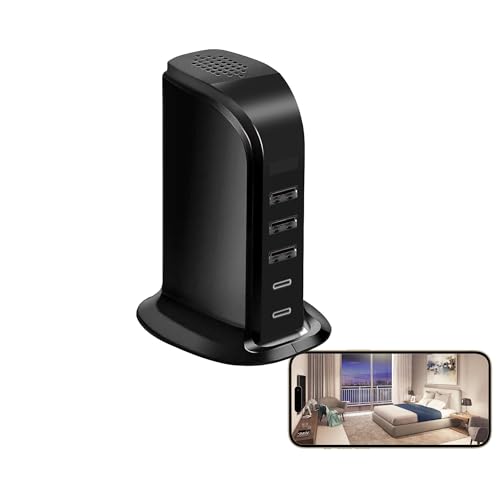 ZHOLIRNI Cámara de seguridad con cargador USB, cámara para interiores, inalámbrica, 1080P, cámara de niñera con visión nocturna para el hogar, bebé, mascota