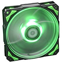 Ventilador de PC verde ID-COOLING PL-12025-G para renovar el aire térmico de la torre