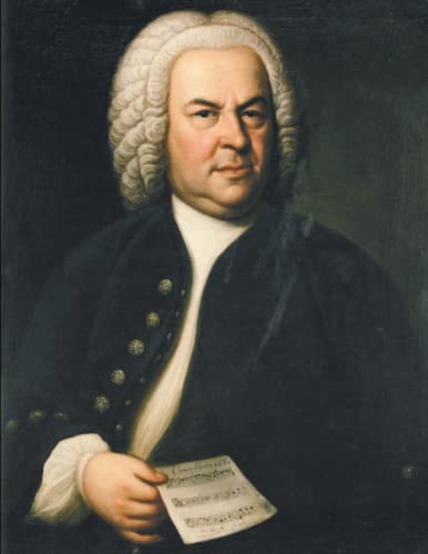 Manuscript Paper - Johann Sebastian Bach: 48 pages