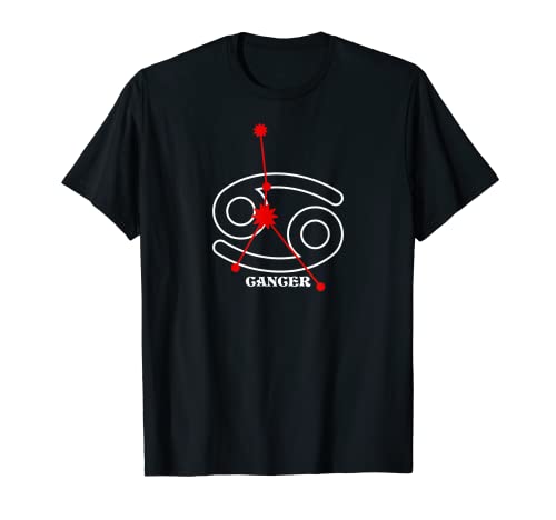 Cáncer signo zodiaco diseño estrella – Horóscopo astrología rojo Camiseta