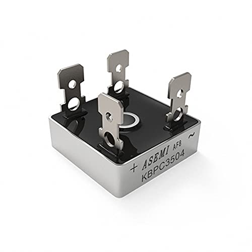 (2 Pack) ASEMI KBPC3504 Bridge Rectifier 35Amp 400V Metal Case Cover