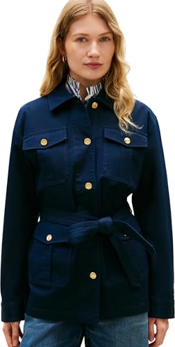 Veste Field Tommy Hilfiger en coton à boutons dorés pour femme chic