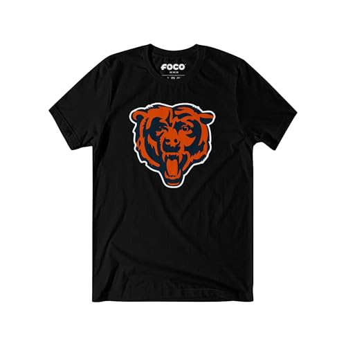 Image of FOCO Men's NFL Team Primary Logo Black Short Sleeve T-Shirt