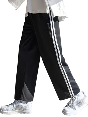 Image of dockstreet Men's /Unisex Open Bottom Drawstring Pure Cotton Stretchable Baggy Jogger Pants