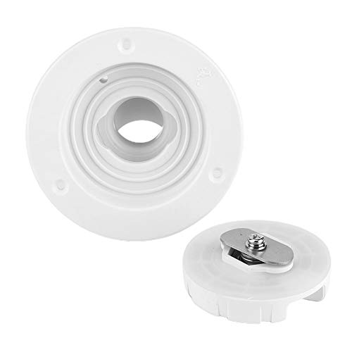 Image of 80mm /3.1in RV Water Locking Cap - Leakproof Gravity Freshwater Filling Hatches with Seal Ring Design, 2 Keys for Camping Trailer Motorhome (White)