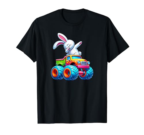 Dabbing Bunny Happy Easter Monster Truck Niños Niños Camiseta