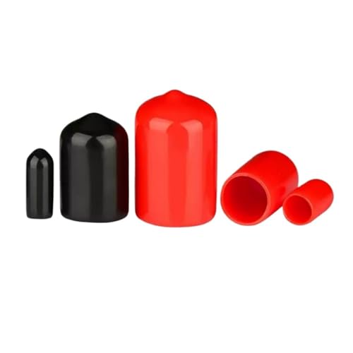 Kensut?n �\�t�g���o�[�L���b�v�X���[�u 1.5-60mm �u���b�N/���b�h PVC �X���b�h�ی�X���[�u �S���G���h�L���b�v �V�[�����O�v���O �ی쑕�u(Red,47.0mm-2pcs)