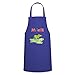 Spreadshirt Janosch Tigerente Schriftzug Kochschürze, Royalblau