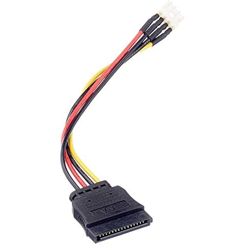 Cable de alimentación Delock SATA 15 pines a Floppy 4 pines macho de 15 cm Cover