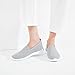 BABUDOG Women's Mesh Flats Shoes Breathable Slip on Shoes Casual Black and White Flats Comfortable Walking Shoes(Grey.US10)