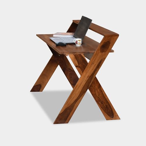 Image of Solid Sheesham Wood Study Table for Adults | Computer Table for Home | Wooden Writing Desk | Office Table for Office Work | Work from Home Table with 2 Drawers (2)
