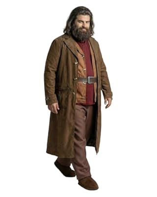 Funidelia Disfraz Oficial de Hagrid - Harry Potter para hombre, Incluye pantalón, chaqueta con camiseta y cinturón incorporado, cubrepiés - Traje para adultos para Carnaval y Halloween - Talla L-XL | Ya disponible en tu tienda friki favorita! En mundofriki.es!