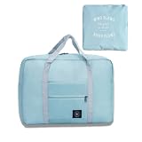 Foldable Travel Bag Luggage Storage for Sports Gym Water Resistant Nylon Canvas Duffel for Men or Wo