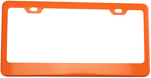 Ka Legend Solar Matellic Orange Powder Coated 100% Stainless Steel License Plate Frame Holder Tag #TOP1