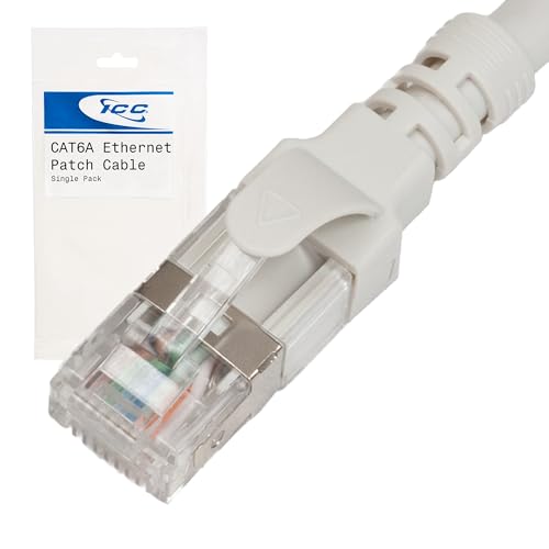 ICC CAT6A U/FTP RJ45 Ethernet Patch Cord 7.62 m Blanco miniatura 1