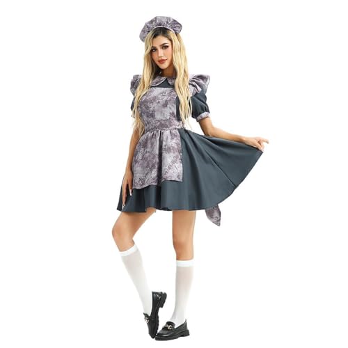 Robe dirndl midi pour femme costume halloween et fête à thème