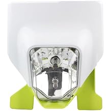Dirt Bike Headlight, Motorcycle Round LED Headlamp For Husqvarna FC TC TE FE FX TX 125 250-450 501 FE250 FC250 TE300Yellow