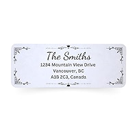 60pcs Personalized Single Rose Return/Mailing Address labels 1x2.625 Free S/H