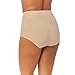 ELLEN TRACY Company Women's Underwear Classic Comfort Brief with Extra Tummy Hold 2 Pack Panties - Sunbeige, X-Large