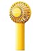 SWEETFULL Mini Portable Fan - Rechargeable Handheld Fan, 3 Speeds Personal Small Hand Gifts for Travel Essentials, Lash, Makeup, Eyelash, Kids, Girls, Women - USB, Cute Design Yellow