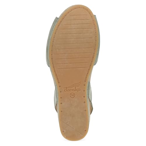 Image of Dansko Stella Multi-Strap Wedge Sandal for Women - Cork /EVA Wedge with Arch Support -Fully Adjustable Straps-Lightweight Rubber Outsole