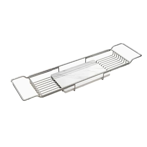 Verstellbares Badewannenregal aus Edelstahl – erweiterbares Spa, passend für die